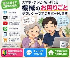 離れて暮らす親のスマホ・テレビ設定を助けます イメージ1