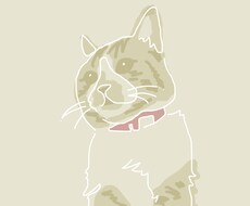 優しい線で淡色シンプルアートを描きます イメージ1