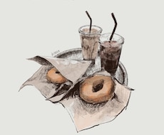 美味しいメニュー描きます