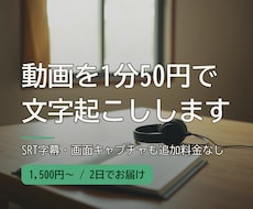 1分50円 スライド画像付きで動画を文字起こします イメージ1