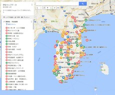 伊豆のツーリングに役立つマップデータを提供します 関東から近い伊豆半島のツーリング企画に役立つマップデータです