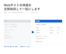 Webサイトの情報を定期取得して一覧にします イメージ1
