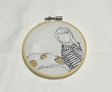 写真やイラストを刺繍で残します 思い出の写真などを刺繍という形で残しませんか？
