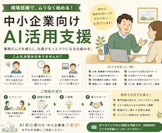 中小企業のAI活用支援します イメージ1
