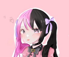 可愛いきらきらした女の子を描きます イメージ1