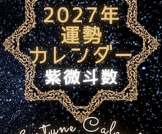紫微斗数2027年運勢カレンダー作成します イメージ1