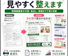 今ある営業FAX・チラシを見やすく整えます イメージ1