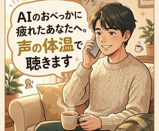 AIの迎合に疲れたあなたへ。ため息ごと聴きます おべっかは言いません。声の表情や空気感を大切に寄り添います