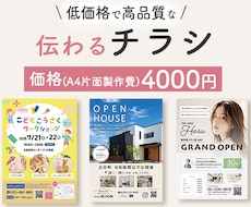 低価格で高品質なチラシを制作します イメージ1