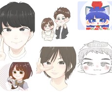 お好きな絵柄で似顔絵描きます イメージ1