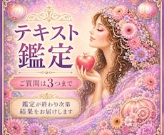 じっくり鑑定★電話が苦手な方。テキスト鑑定致します ご相談は【3つ】まで可能です。恋愛全般／仕事の人間関係／