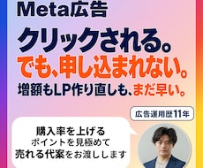 Meta広告、購入率が低い理由を見つけて改善します 広告が悪いのかLPが悪いのか。判定と書き換え文まで渡します！