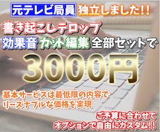 予算に合わせた動画編集であなたをサポートします イメージ1