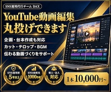 Youtube動画編集・企画立案・台本作成します イメージ1