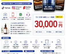 撮影不要｜写真からAI広告ショート動画3本作ります イメージ1