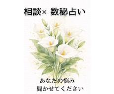 相談×数秘　どんな悩みもゆっくり一緒に整理します イメージ1