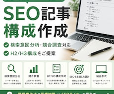 SEO記事の構成案を作成します
