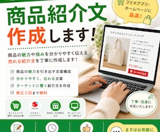商品紹介文を分かりやすく作成します イメージ1