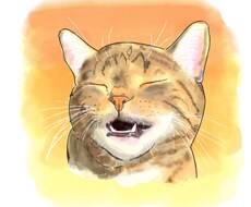 水彩画風デジタルでペットを描きます イメージ1
