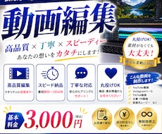 初めてでも安心！丁寧に動画編集いたします YouTube・TikTok・Instagramなんでも！