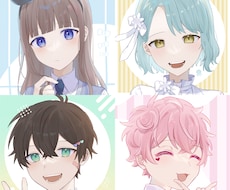 ミニキャラ/等身アイコンお描きします イメージ1