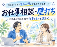 今の仕事を壁打ちして活きるあなたの強みを発見します イメージ1