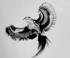 墨絵作品(原画)を制作致します 白と黒で表す墨絵を描きます。原画納品(&データ)はこちら