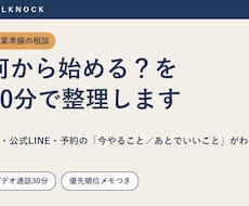 開業準備の相談、30分で優先順位を整理します イメージ1