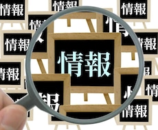 情報の収集・整理をいたします 情報を正確に把握し、わかりやすく整理して提示いたします。