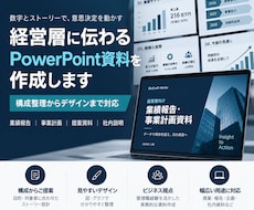 経営層に伝わるPowerPoint資料を作成します 管理職経験を活かし構成からPowerPoint化まで対応
