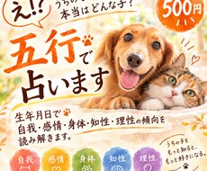 うちの子って、本当はどんな子？五行で占います イメージ1