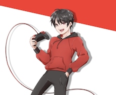 キャラクターイラスト、全身の立ち絵、お描きします 表情差分やポーズ違いも追加でお受け出来ます。お気軽にどうぞ！