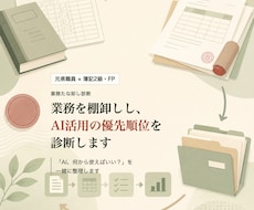 業務を棚卸しし、AI活用の優先順位を診断します イメージ1