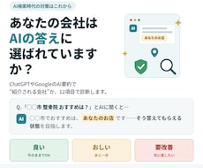 認定SEOコンサルがAI検索の健康診断をします AIの答えに選ばれるか、認定コンサルが12項目で診断します