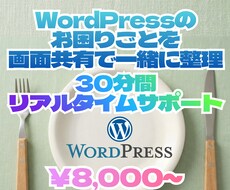 画面共有でWordPressの問題解決を支援します イメージ1