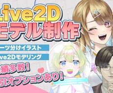 生き生きとしたLive2Dモデルを作成します イメージ1