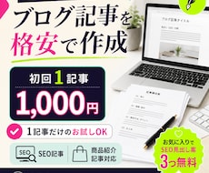 ブログ記事を格安で作成します イメージ1