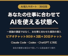 御社の業務に合わせたAI導入を30日で支援します イメージ1