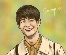 リアル寄りの似顔絵を描きます 写真を元に似顔絵を作成、基本デフォルメは致しません。