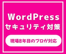 WordPressのセキュリティ診断・対策します イメージ1