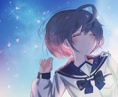 かわいい女の子の一枚絵イラストを制作します イメージ1