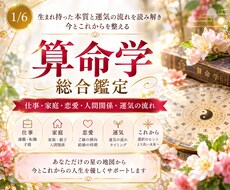 算命学で本質・才能・これからの運気を鑑定します イメージ1