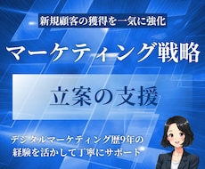 集客強化のためのマーケティング戦略を立案します イメージ1