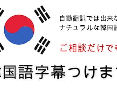 韓国語で字幕つけます イメージ1
