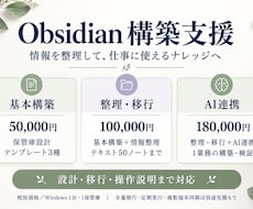 Obsidianの構築・情報整理を支援します イメージ1