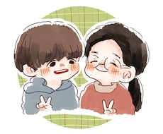 即日OK】柔らかいタッチSNSアイコンを描きます イメージ1