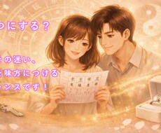 入籍など大事な日に！四柱推命で吉日を占います イメージ1