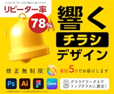 響く！チラシデザインを最短5日でお届けします イメージ1