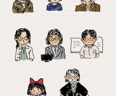 写真から手描き風似顔絵アイコン、イラストを描きます イメージ1