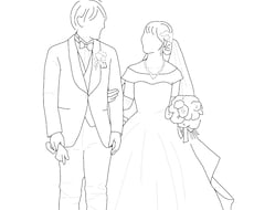 あなたのお気に入りの写真で線画イラストを作ります イメージ1
